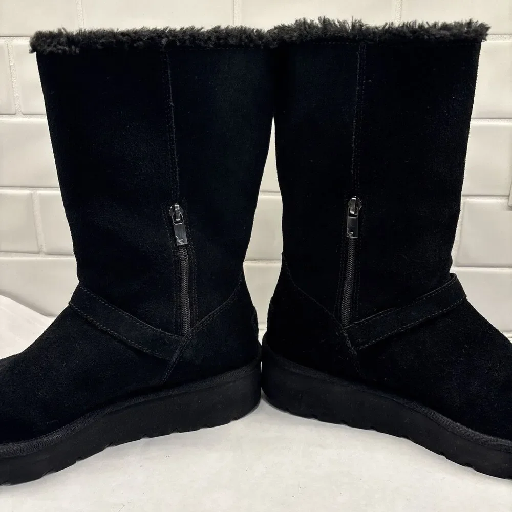 Womens‎ Koolaburra by Ugg Kelissa Tall Black Boots Shoes, size 9 EUC Winter Warm